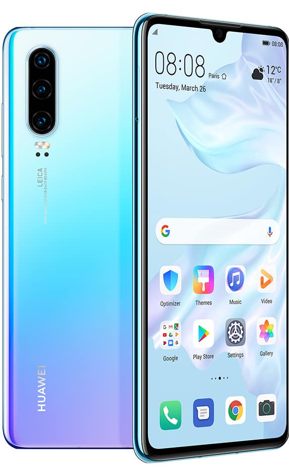 Huawei P30 color azul