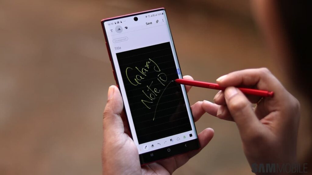 samsung s pen note 10 lite