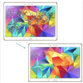 Cambiar Cristal de pantalla Samsung Galaxy Tab S SM-T800