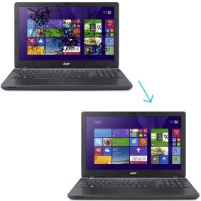 Cambiar pantalla Acer E5-571