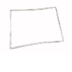 Repuesto de Marco Plastico para  iPad 3 – Negro