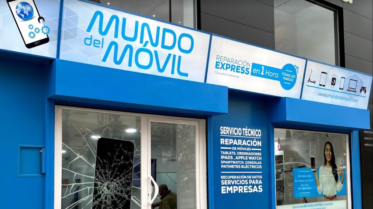 Fachada de Mundo del Móvil en C/ Príncipe de Vergara 291 (Chamartín)